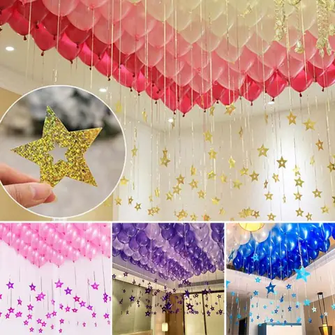 Dây Trái Tim, Ngôi Sao Trang Trí Đuôi Bóng - Hazato Party Dây Trái Tim, Ngôi Sao Trang Trí Đuôi Bóng - Hazato Party