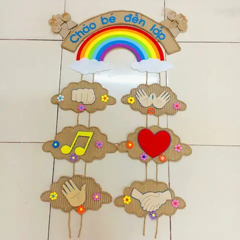 Trang Trí Dây Treo Cửa Lớp Mầm Non Bằng Vật Liệu Đơn Giản Trang Trí Dây Treo Cửa Lớp Mầm Non Bằng Vật Liệu Đơn Giản