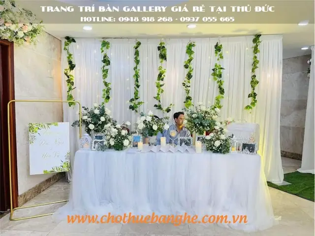 Vị Trí Đặt Bàn Gallary Trong Tiệc Cưới