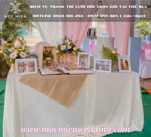 Giá Trang Trí Bàn Gallerry Đám Cưới Tại Tphcm