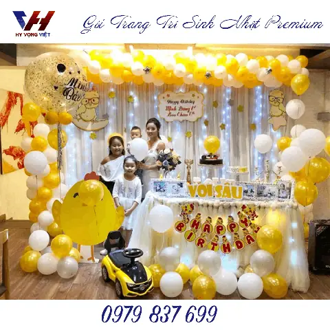 Dịch Vụ Trang Trí Sinh Nhật Gói Trang Trí Sinh Nhật Premium