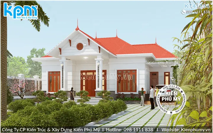 Thiết Kế Tổng Thể Của Mẫu Biệt Thự 1 Tầng Mái Thái