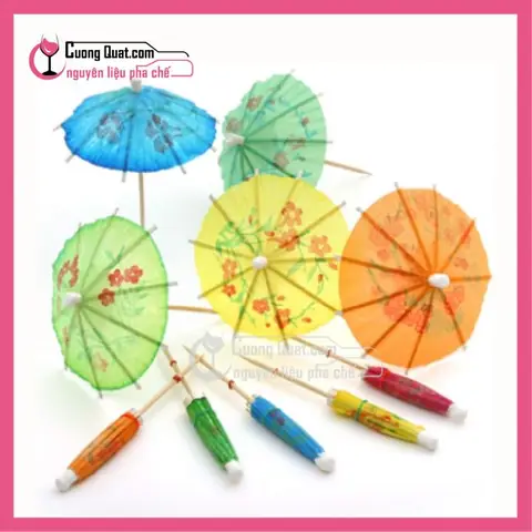 (dụng Cụ)dù Cây Giấy 100 Cái/ Hộp