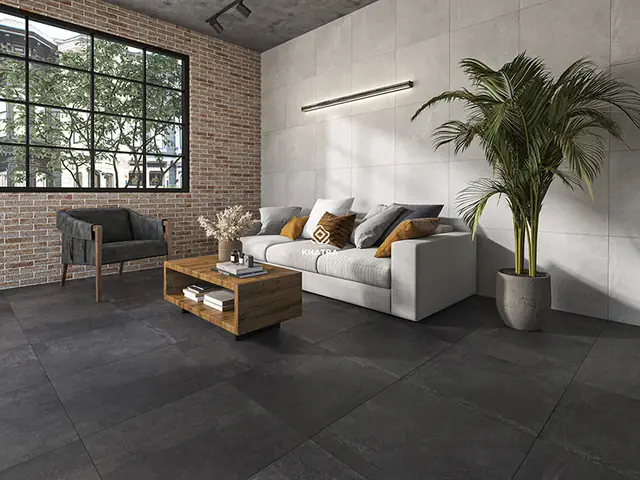 Gạch Bê Tông Ốp Phòng Khách