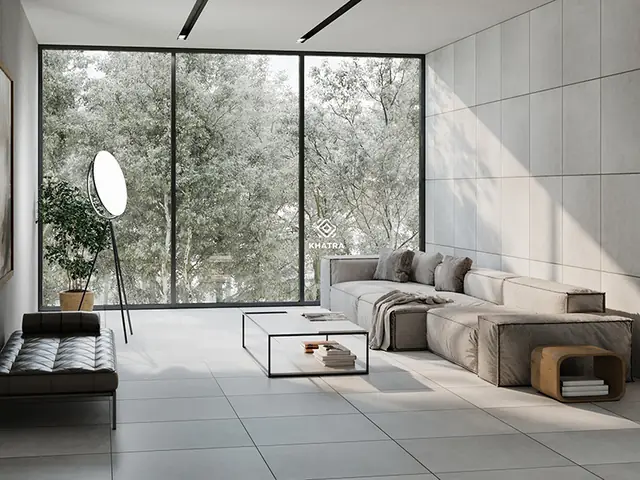 Gạch Bê Tông Ốp Phòng Khách