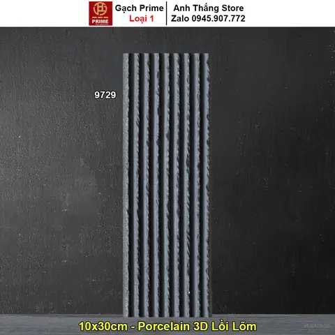 Gạch Thẻ Trang Trí 10x30 Prime 9729 | Tổng Kho Gạch Prime Hà Nội