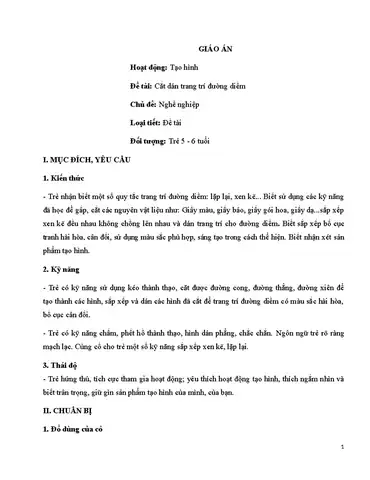 Giáo Án Cắt Dán Trang Trí Hình Vuông: Hướng Dẫn Chi Tiết Cho ...