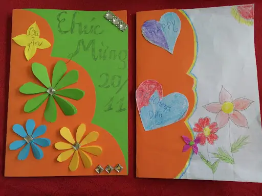 Tạo Hình: Làm Bưu Thiếp Tặng Bà Tặng Mẹ Nhân Ngày 20/10 | Trường ...