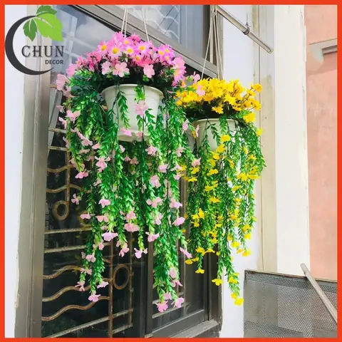 Giỏ Hoa Nhựa Trang Trí Trong Nhà