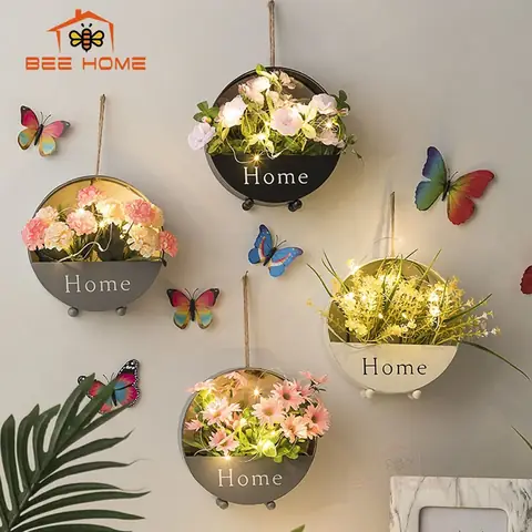 Giỏ Hoa Nhựa Trang Trí Ban Công