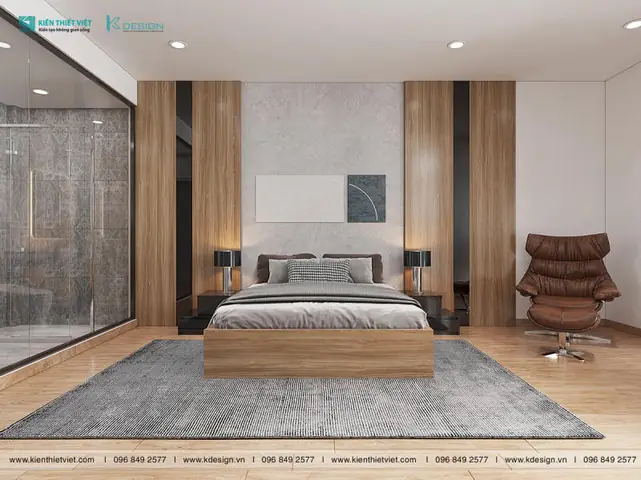 Ốp Gỗ Vách Đầu Giường Phòng Ngủ