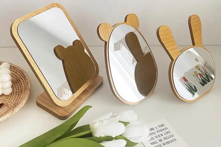 Gương Để Bàn Có Khung Trang Trí