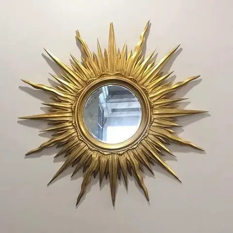 Khung Gương Mặt Trời Dát Vàng (hoặc Dát Bạc) 81x81cm ... Khung Gương Mặt Trời Dát Vàng (hoặc Dát Bạc) 81x81cm ...