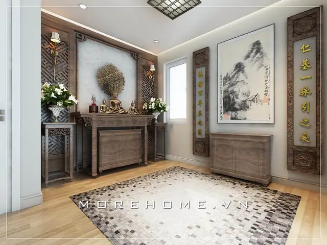 Hình Ảnh 18 Mẫu Phòng Thờ Đẹp Hợp Phong Thủy Được Yêu Thích