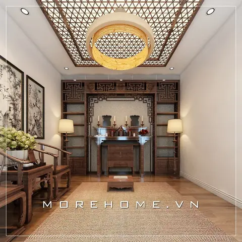 Hình Ảnh 18 Mẫu Phòng Thờ Đẹp Hợp Phong Thủy Được Yêu Thích