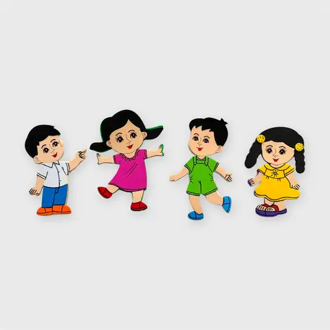 Bộ Tranh Mousse 2 Bé Trai & 2 Bé Gái