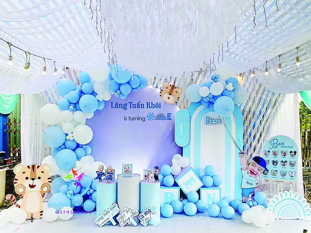 Trang Trí Tiệc Thôi Nôi Tại Nhà Tn250