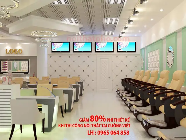 Ngắm Những Mẫu Thiết Kế Tiệm Nail Đẹp Nhất Hiện Nay