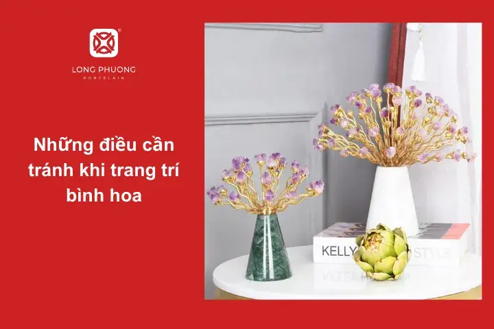 Một Số Điều Cần Tránh Khi Sắp Xếp Và Trang Trí Bình Hoa Để Phòng Khách