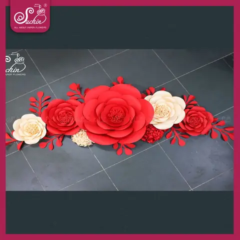 Hoa Giấy Trang Trí Tiệm Spa Tone Màu Đỏ Quý Phái, Ấn Tượng Và May ...