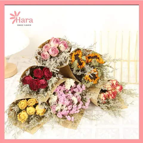 Hoa Khô Hara - Hoa Khô Trang Trí Và Quà Tặng - Nguyên Liệu Hoa Khô