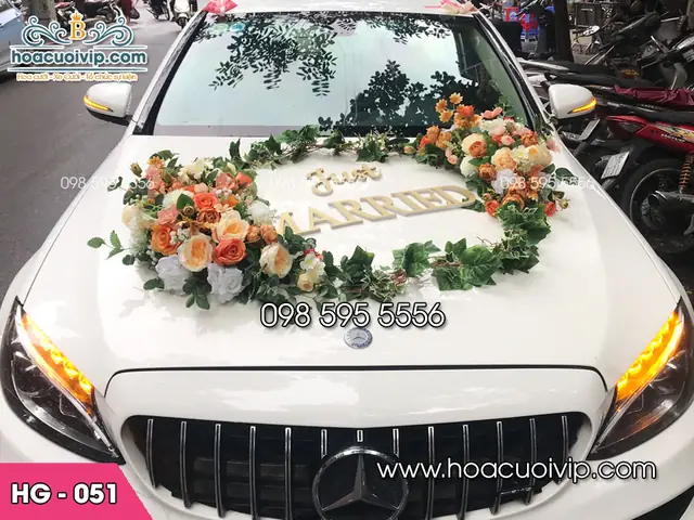 Hoa Giả Trang Trí Xe Hoa, Hoa Xe Cưới Bằng Lụa Mới 2024