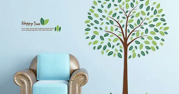 Decal Trang Trí Cây Lá Hình Tròn | Tuongvip.vn Decal Trang Trí Cây Lá Hình Tròn | Tuongvip.vn