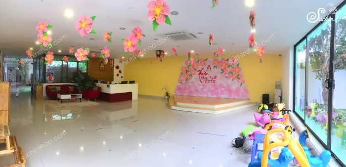 Trang Trí Lớp Học Bằng Hoa Mút Xốp