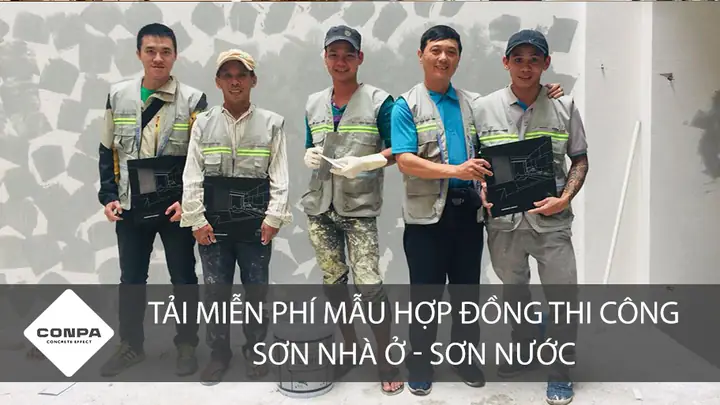 Mẫu Hợp Đồng Thi Công Sơn Nhà - Sơn Nước