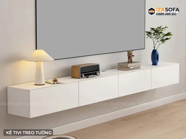 Kệ Tivi Treo Tường Gỗ Công Nghiệp