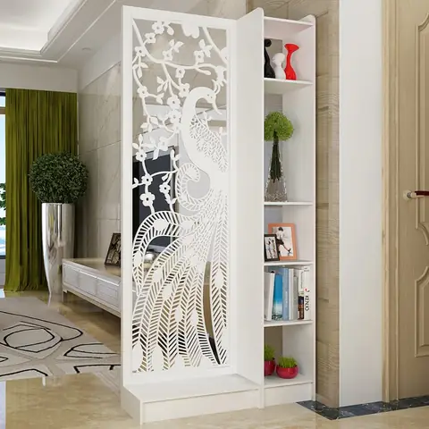 Vách Tủ Kệ Kết Hợp Hoa Văn Trang Trí Siêu Tiện Lợi