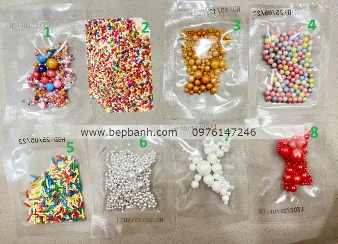 Kẹo Bông Đường Trang Trí Gói Nhỏ