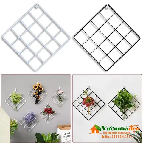 Bộ 5 Khung Lưới Ốp Tường Trang Trí | Vườn Nhà Đẹp
