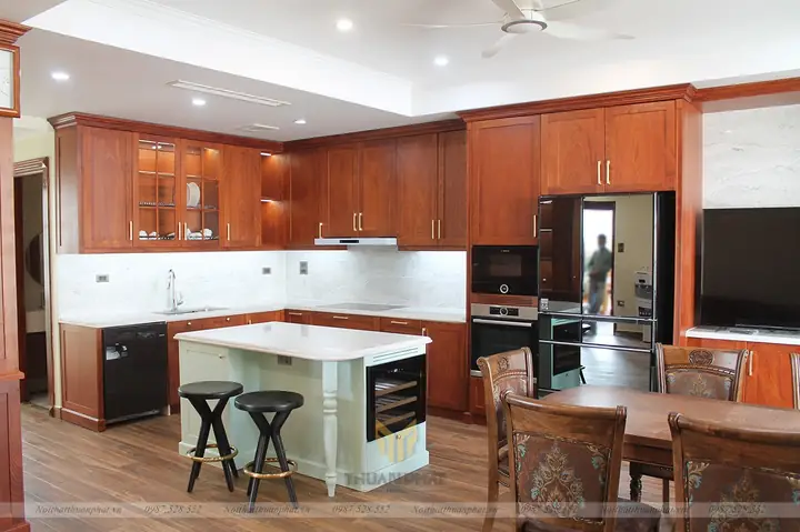 Kích Thước Cánh Tủ Bếp Gỗ Tự Nhiên