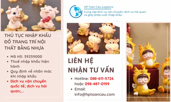 Thủ Tục Nhập Khẩu Đồ Trang Trí Nội Thất Bằng Nhựa – Hp Toàn Cầu