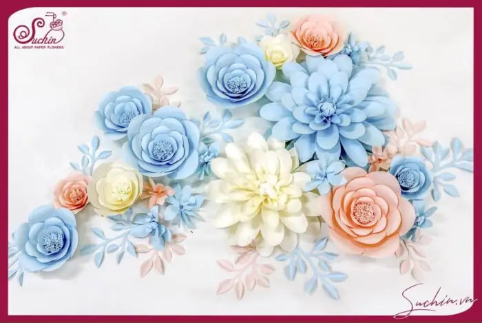 Nhụy Hoa Trongset Hoa Giấy Trang Trí Tường