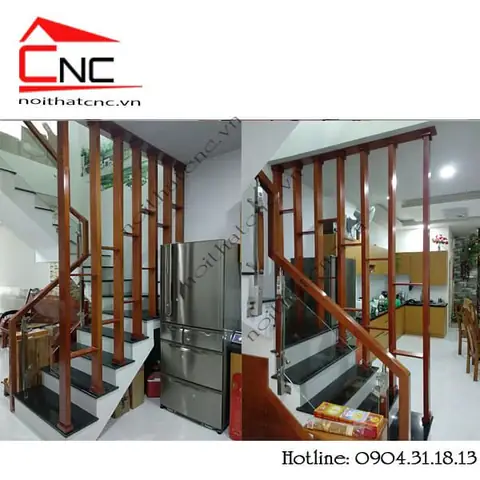 Gỗ Lan Trang Trí Cầu Thang Làm Ở Đâu?