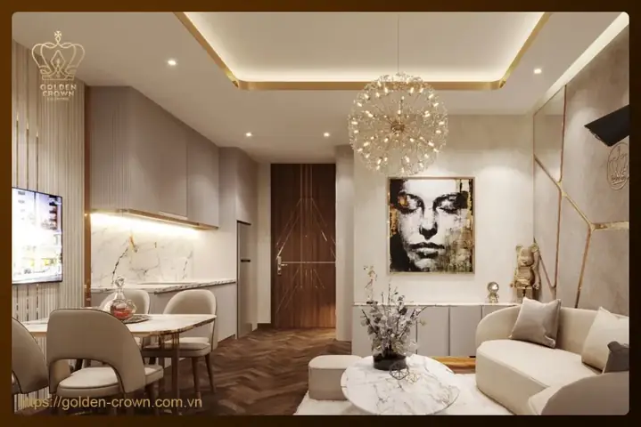 Thông Tin Căn Hộ 1 Phòng Ngủ Golden Crown Hải Phòng