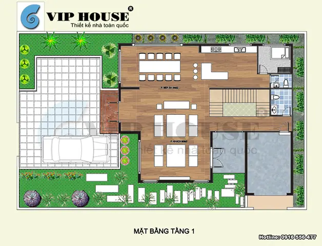 Mặt Bằng Nhà 2 Tầng 4 Phòng Ngủ