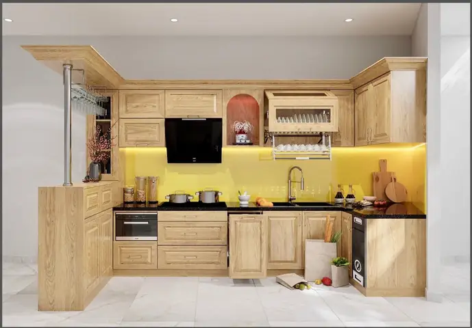 Mẫu Phòng Bếp Có Quầy Bar