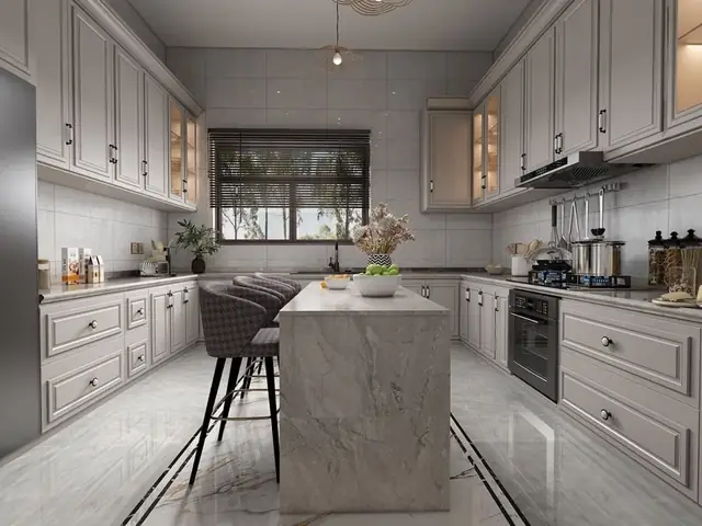 Các Mẫu Tủ Bếp Tân Cổ Điển