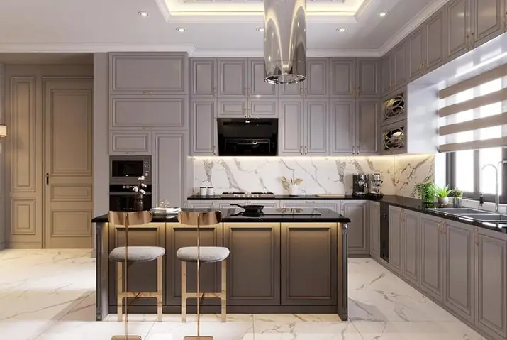 Tủ Bếp Tân Cổ Điển