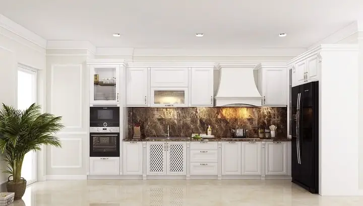Các Mẫu Tủ Bếp Tân Cổ Điển