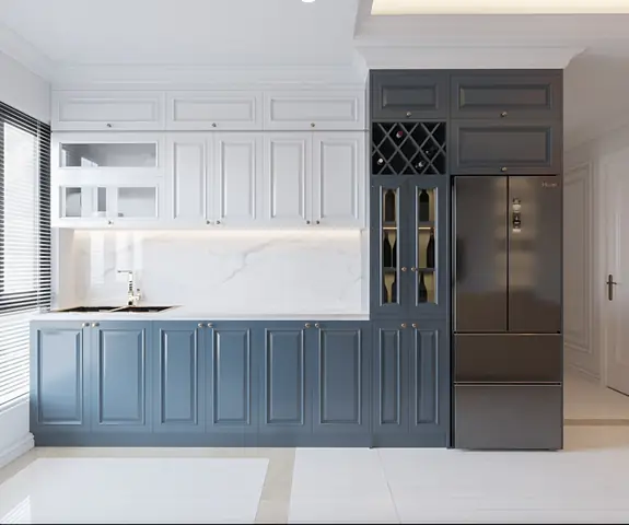 Mẫu Tủ Bếp Cổ Điển