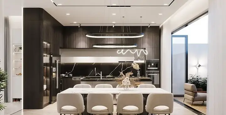 Đèn Thả Trần Phòng Bếp