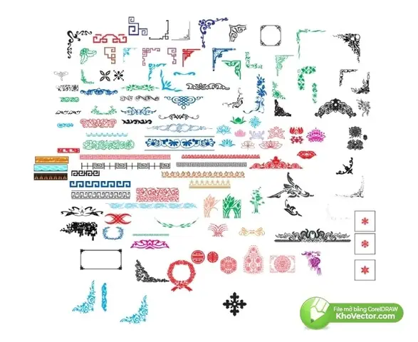Hoa Văn Họa Tiết Khung Viền Đường Diềm Góc Vuông Trang Trí ...