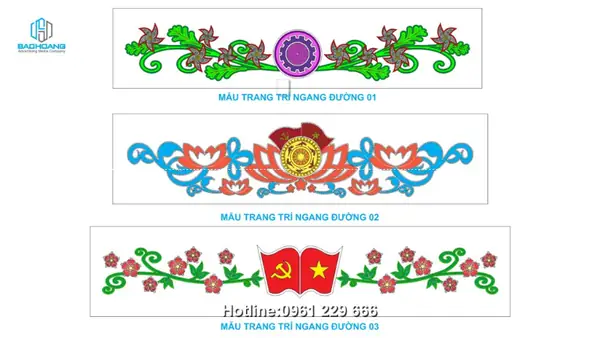 Hoa Văn Trang Trí Ngang Đường - Liên Hệ: 0961 229 666. Hoa Văn Trang Trí Ngang Đường - Liên Hệ: 0961 229 666.