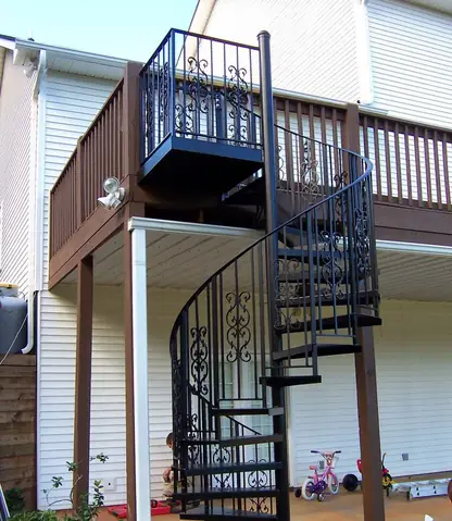 Những Mẫu Nhà 2 Tầng Cầu Thang Ngoài Trời Đẹp Độc Đáo Hợp Phong Thuỷ Nhất