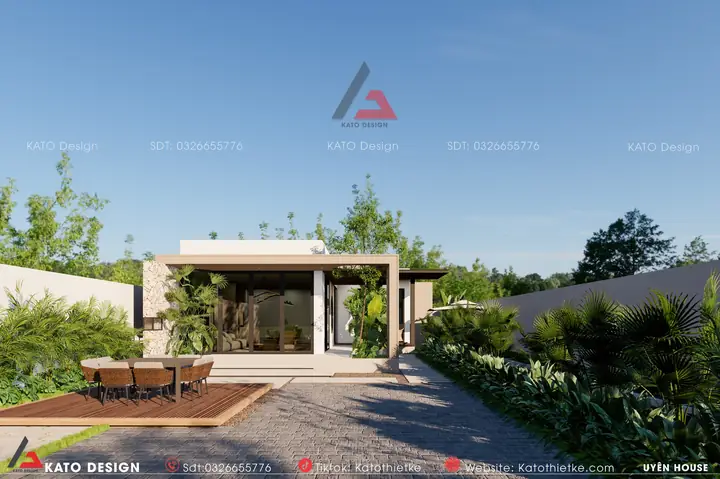 Sân Vườn Lớn Mang Tới Không Gian Thư Giãn Cho Gia Chủ