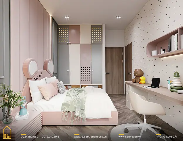 Mẫu Phòng Ngủ Con Gái Sang Trọng